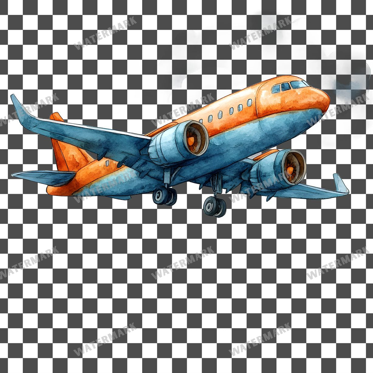 Airplane Full Clipart Pngs