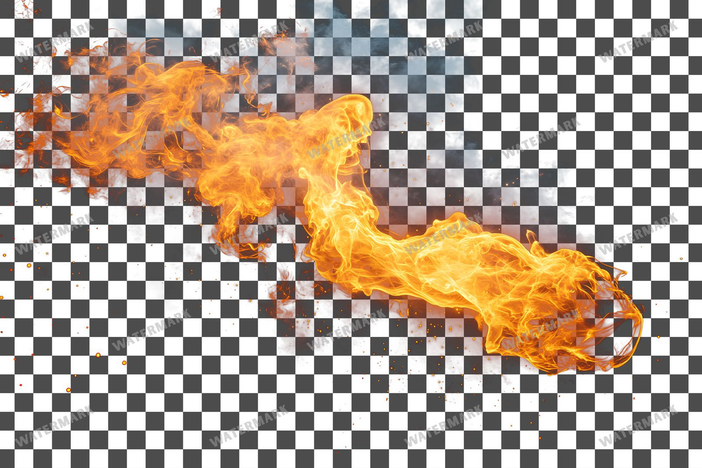 Amber Oil Flame Transparent Overlay Pngs
