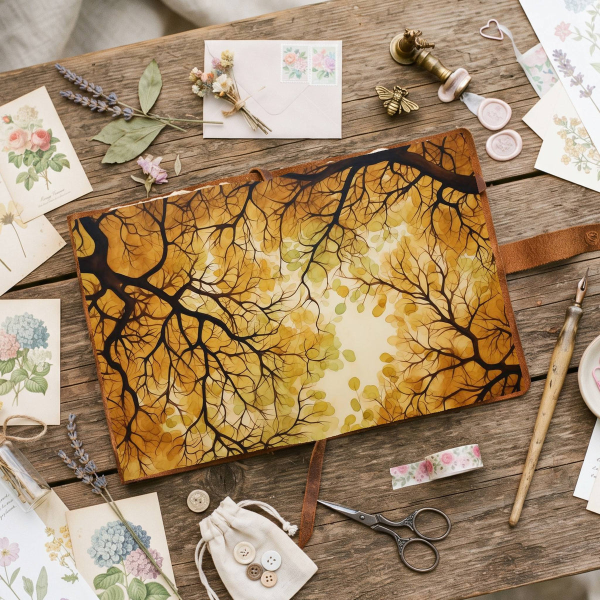 Autumn Trees Digital Papers