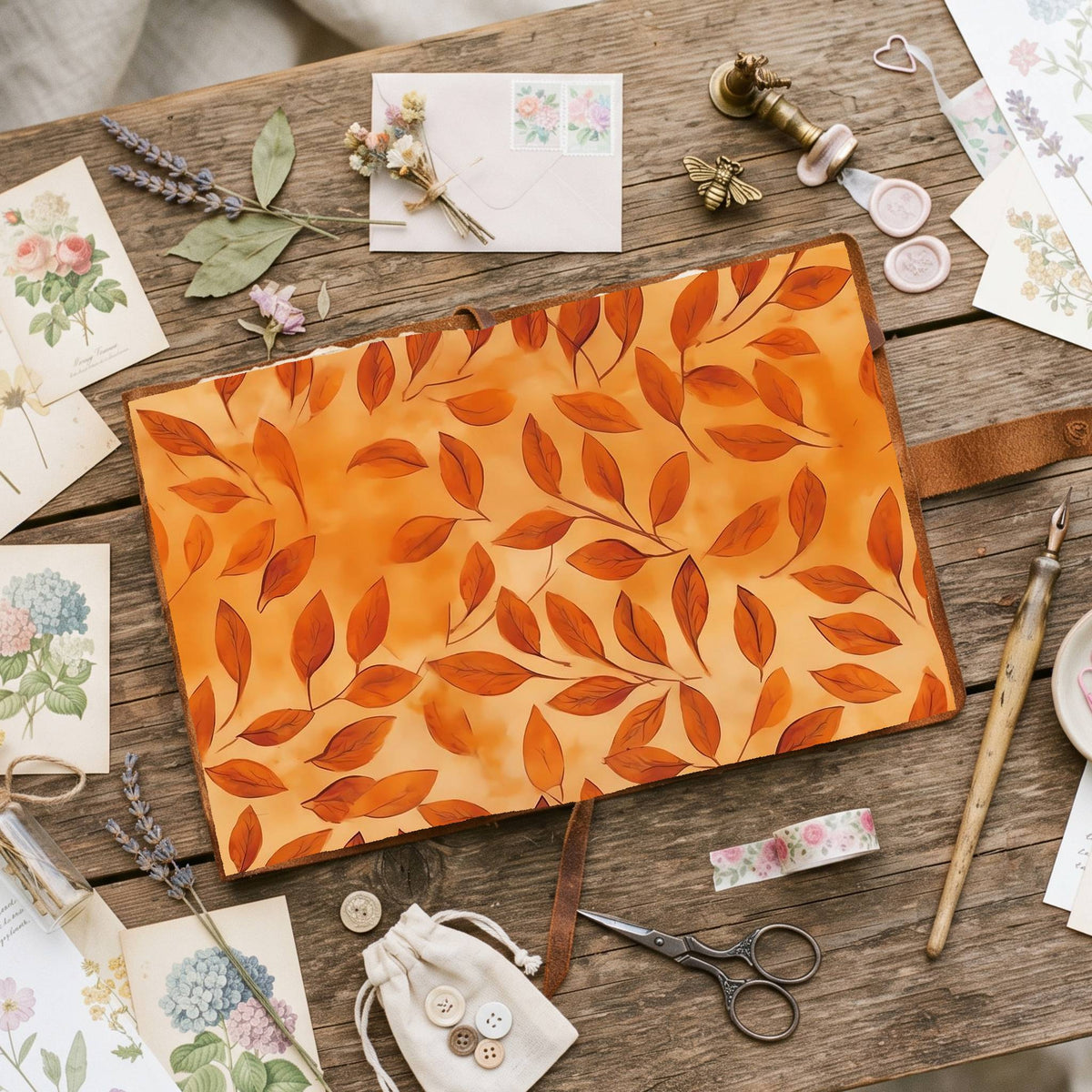 Autumns Leaves Digital Papers