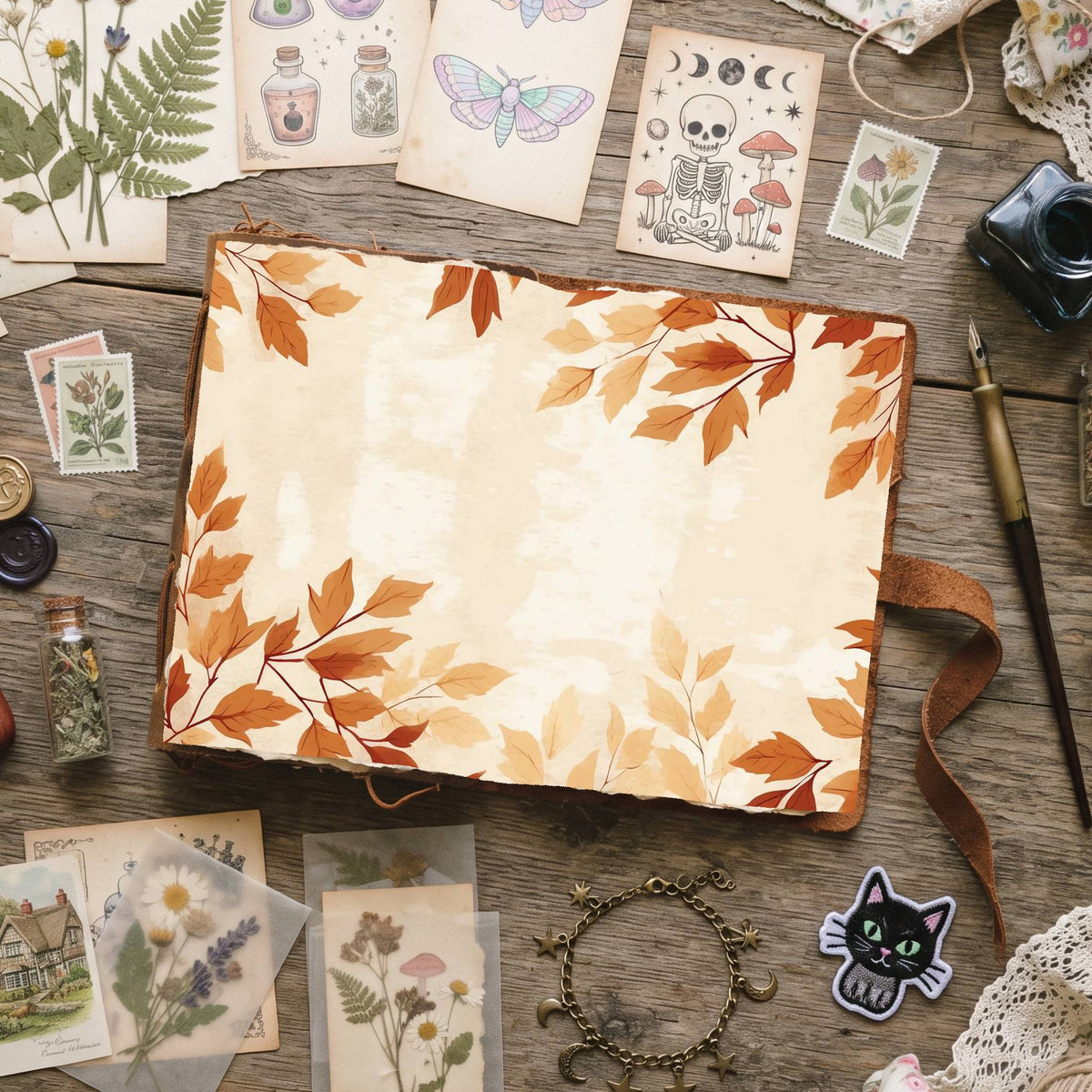 Autumns Leaves Digital Papers