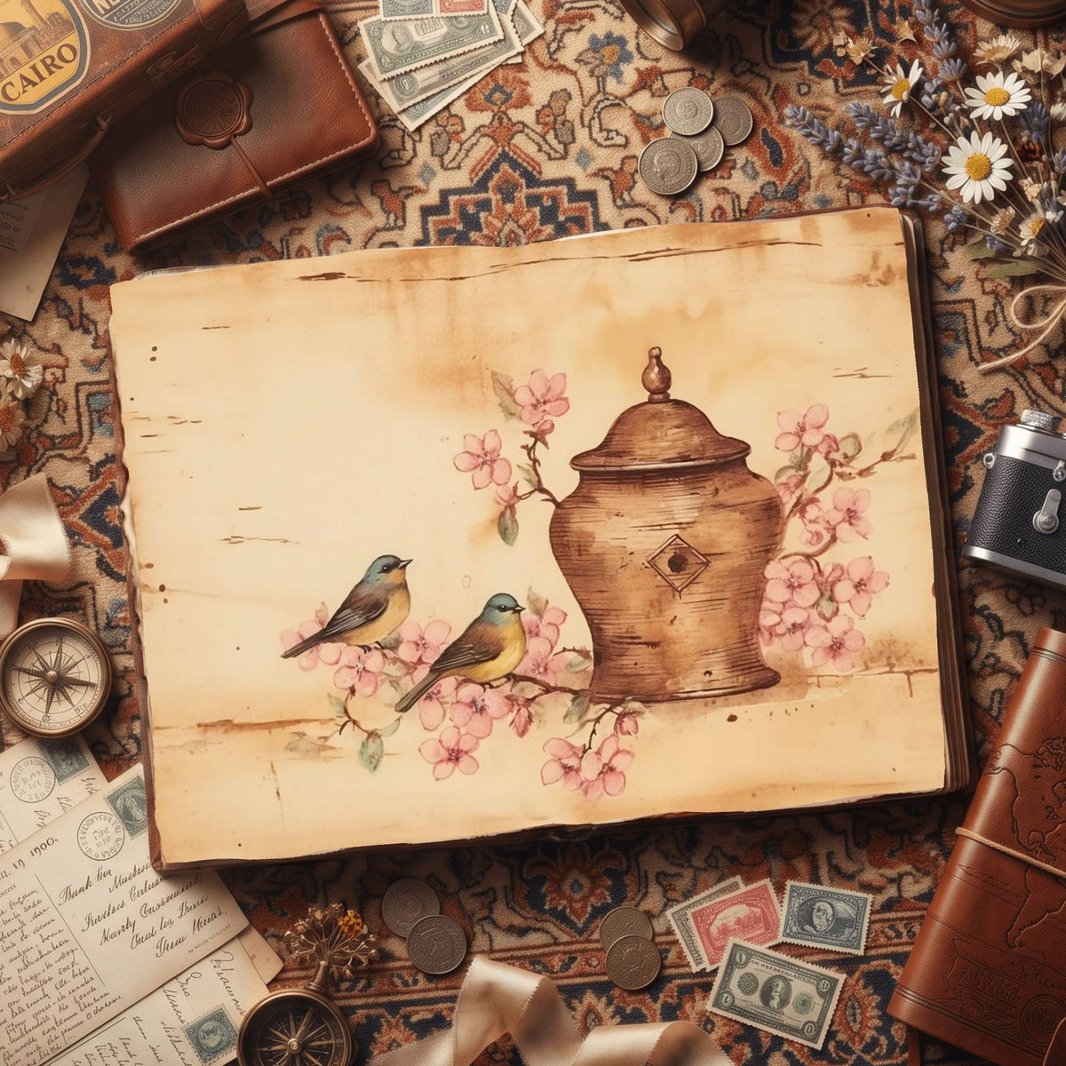 Bird Feeder Digital Papers