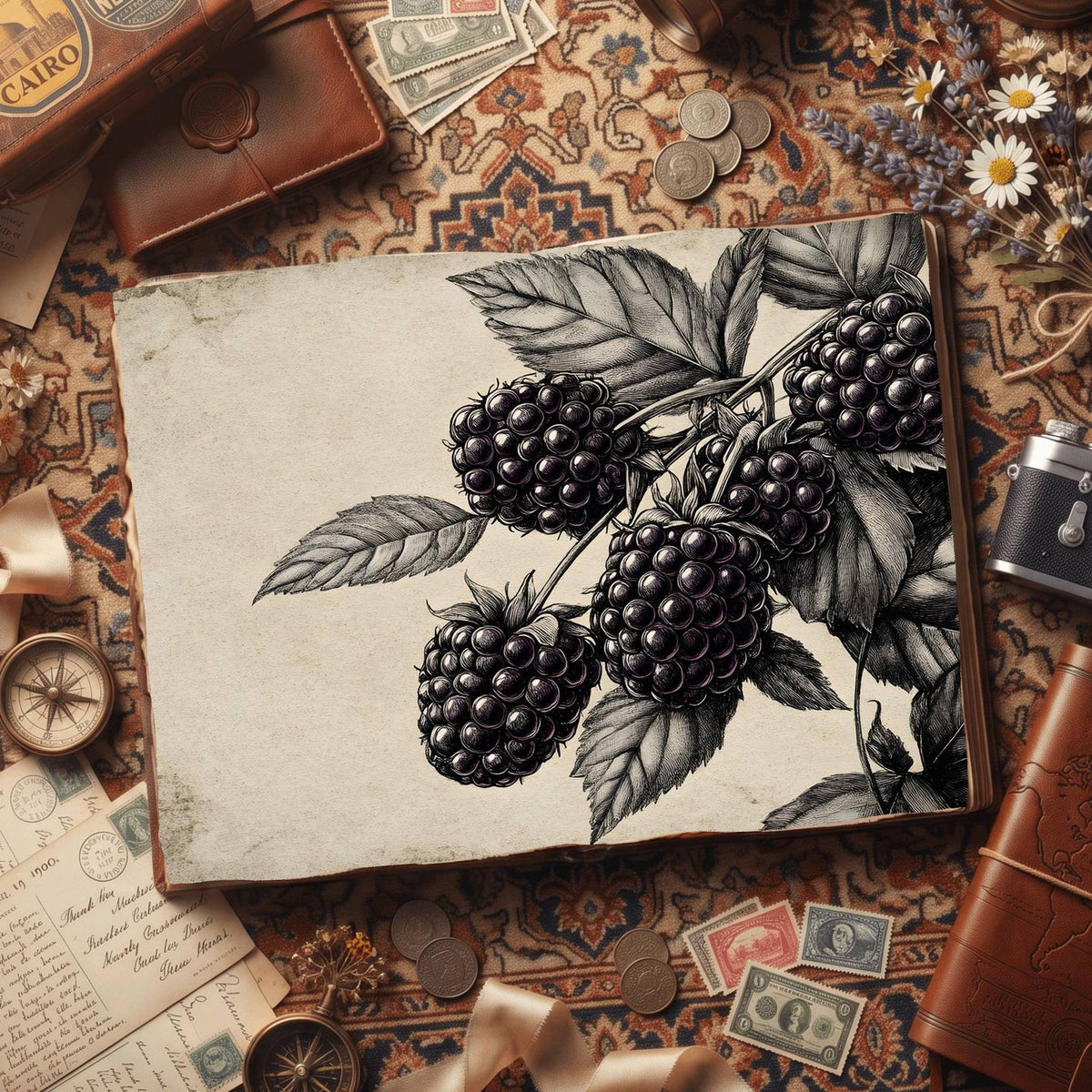 Blackberries Digital Papers