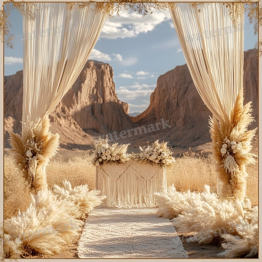Bohemian Desert Backdrop Images