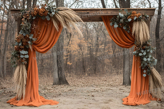 Boho Natural Wood Arch Backdrop Images