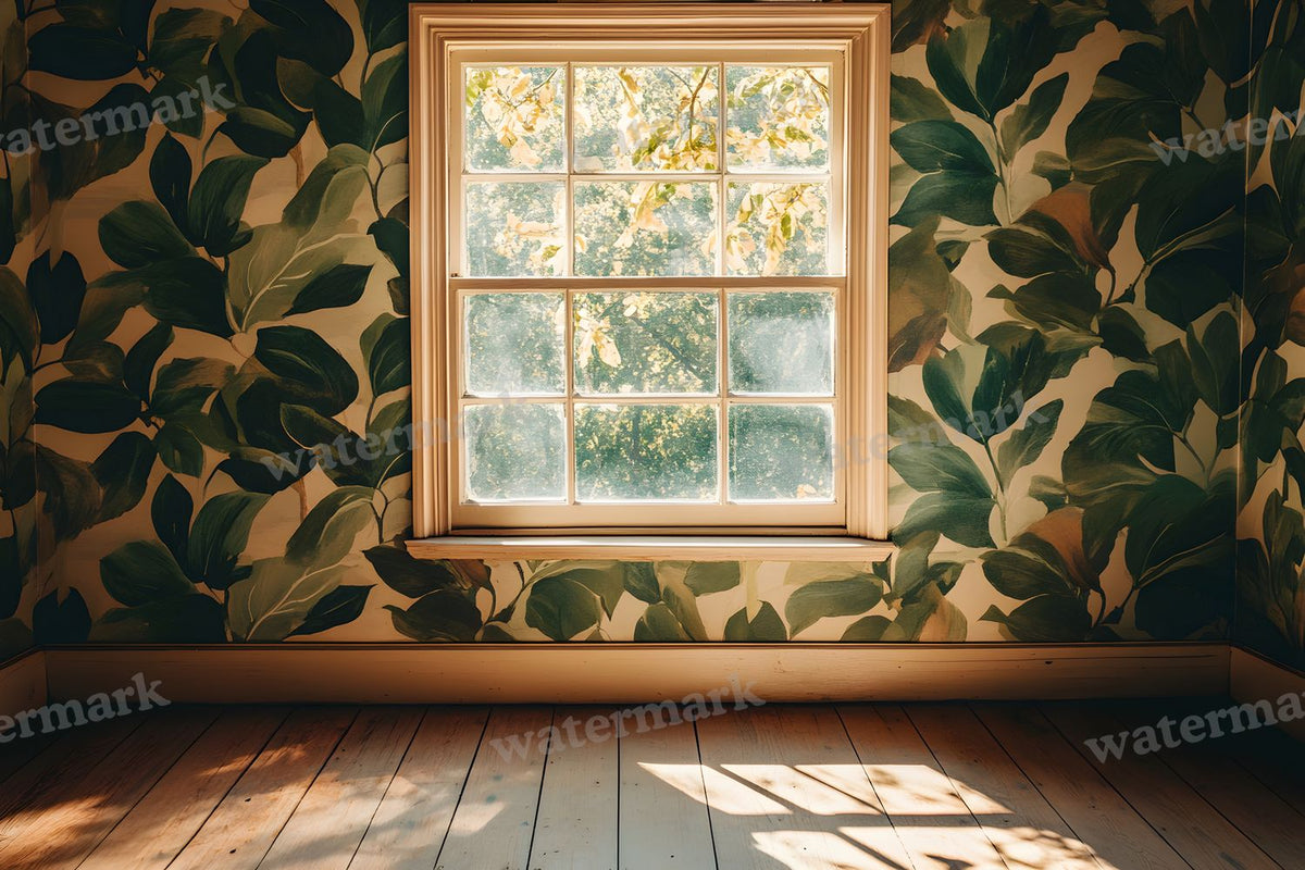 Botanical Window View Backdrop Images