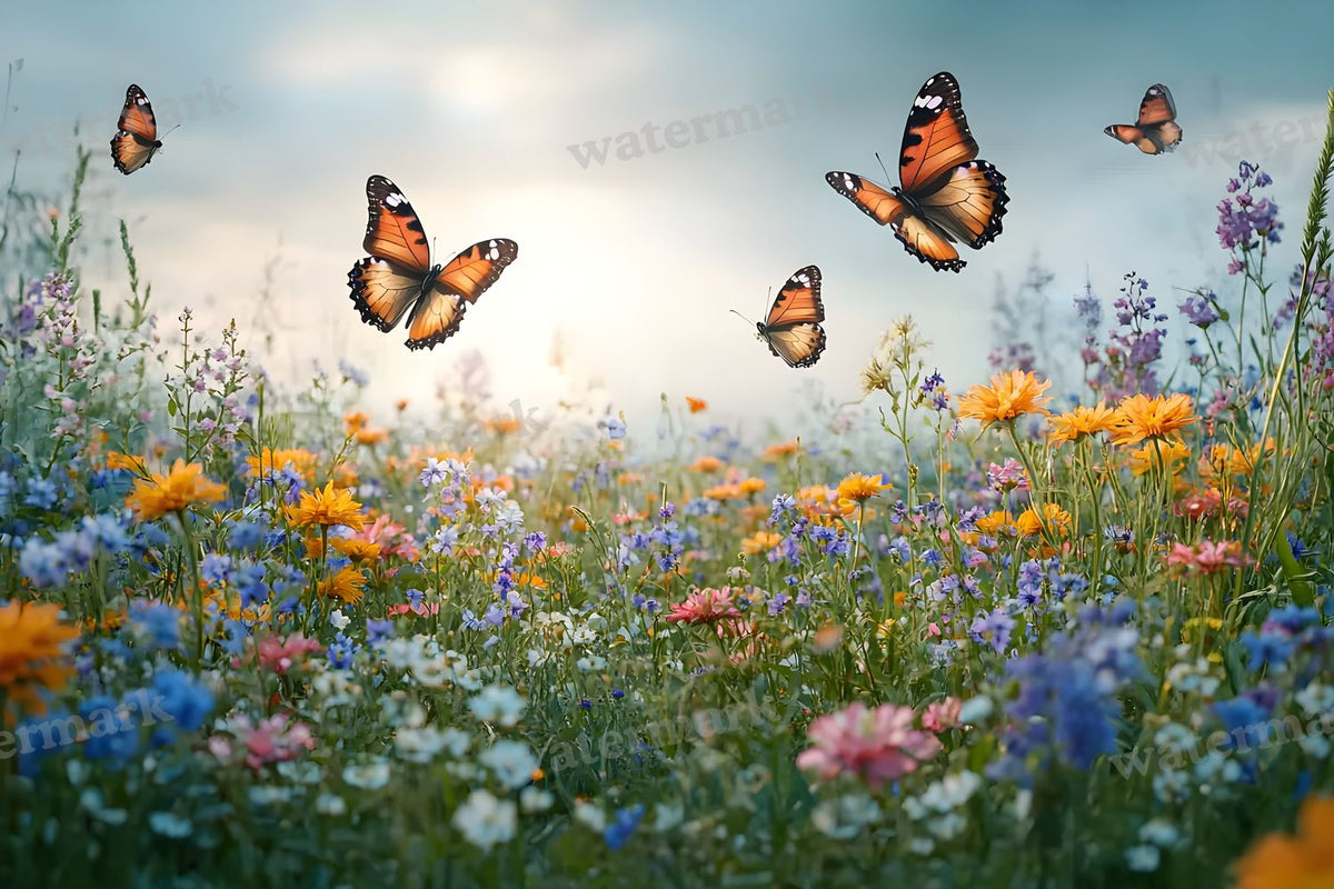 Butterfly Meadow Backdrop Images