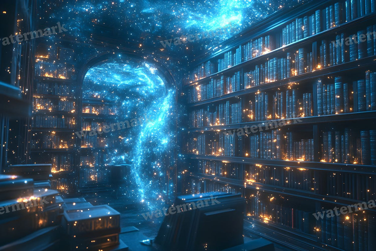 Celestial Library Dream Backdrop Images