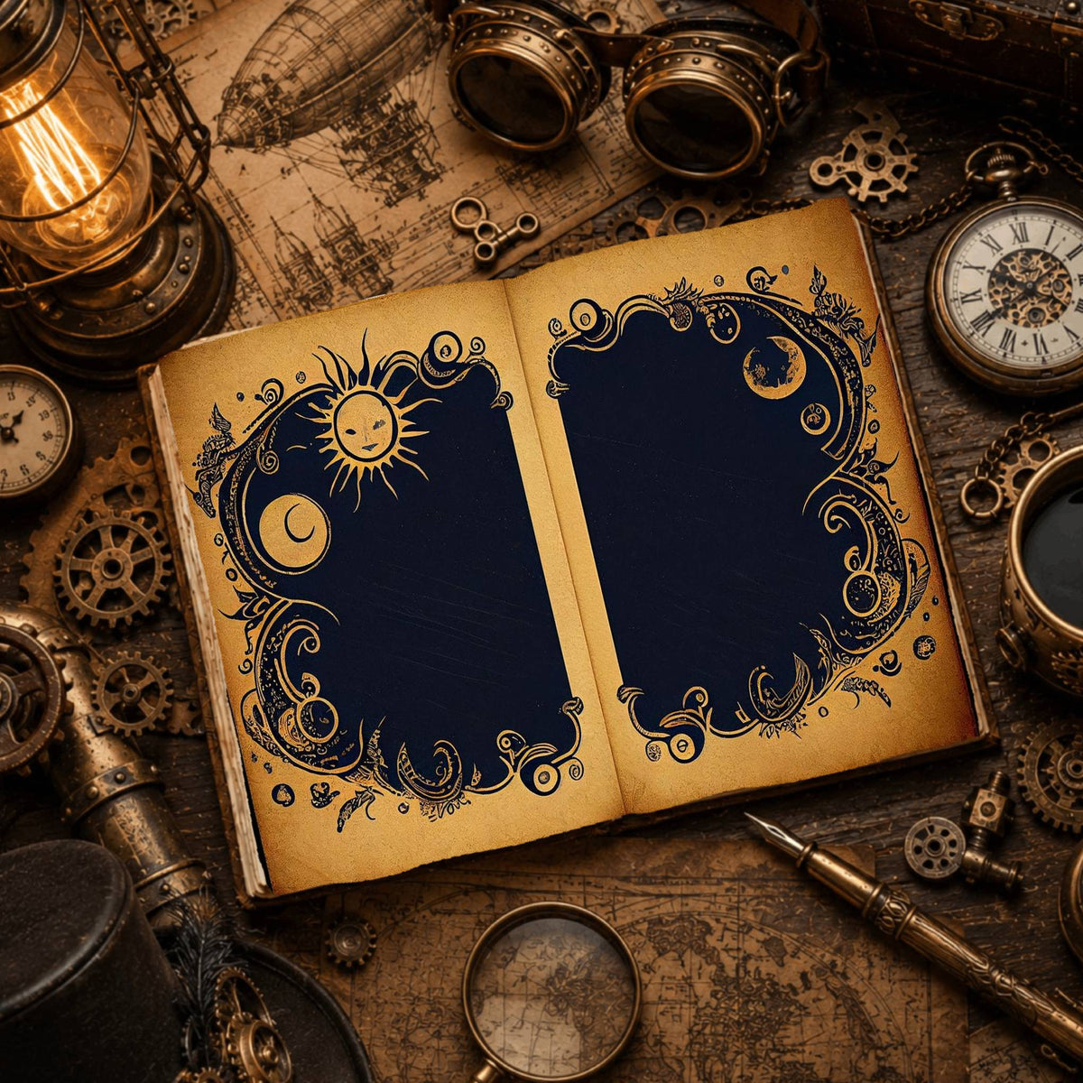 Celestial Moon Digital Papers