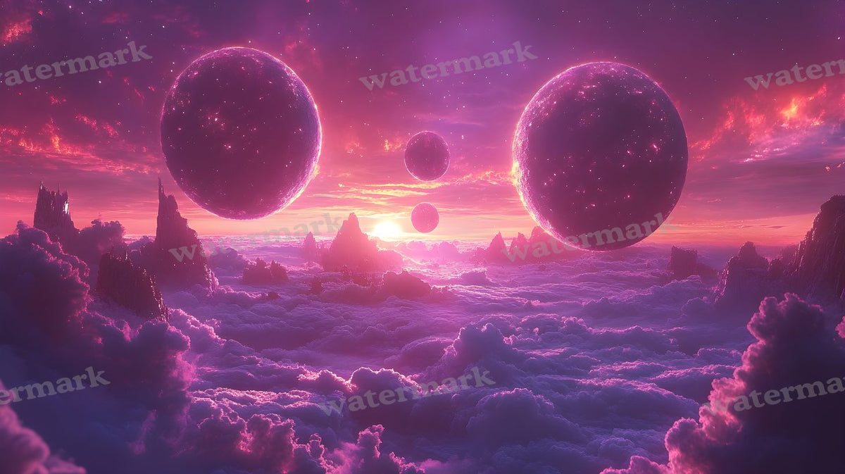 Celestial Moons Backdrop Images