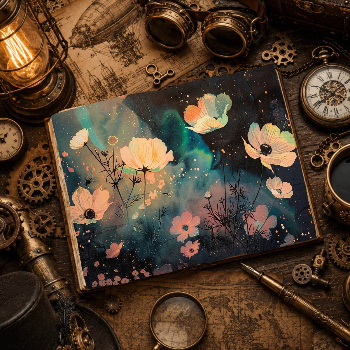 Celestial Wildflowers Digital Papers