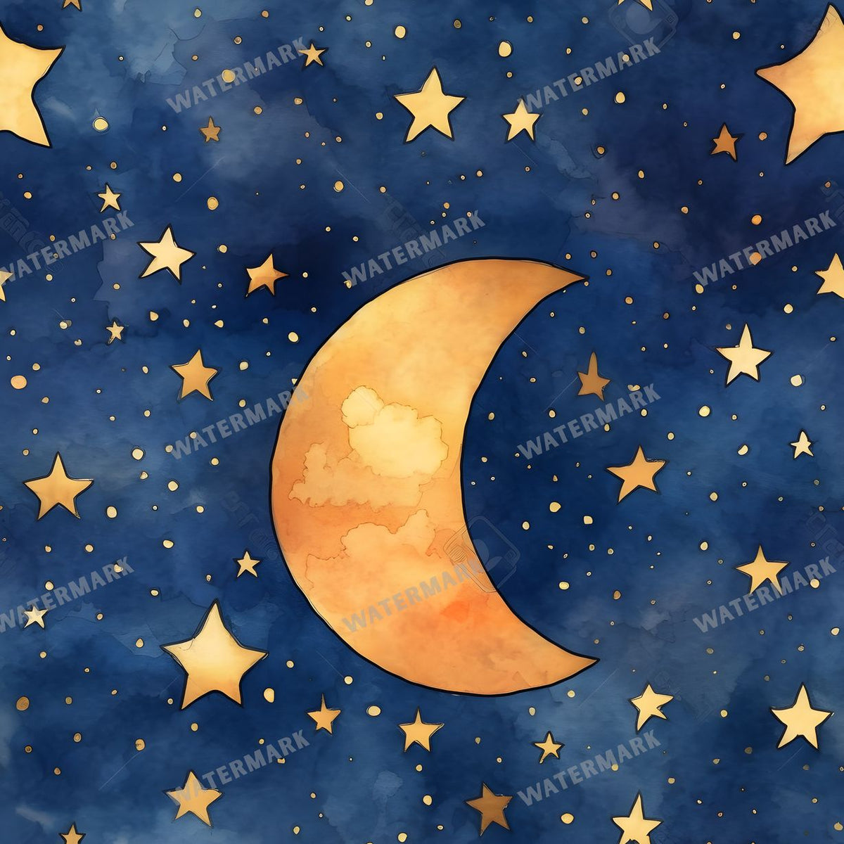 Celestial Seamless Pattern