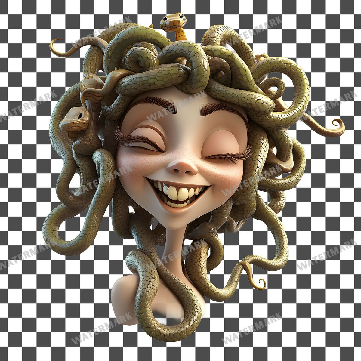 Charactersnake Hair Clipart Pngs