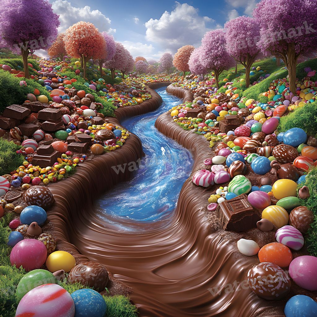 Charlie Chocolate digital photo backdrop for photo editing, preview 1