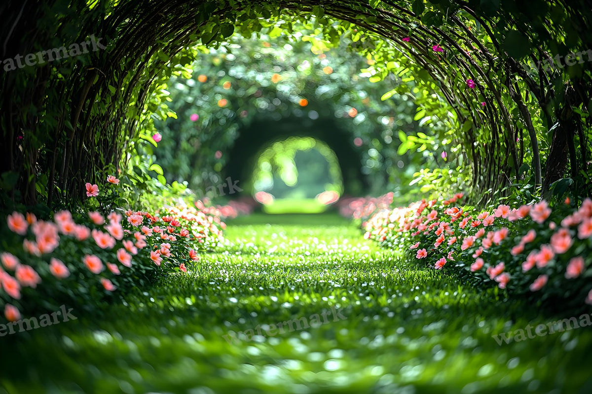 Charming Garden digital photo backdrop for photo editing, preview 2