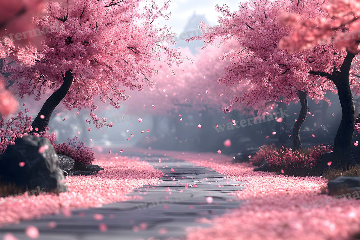 Cherry Blossom Serenity Backdrop Images