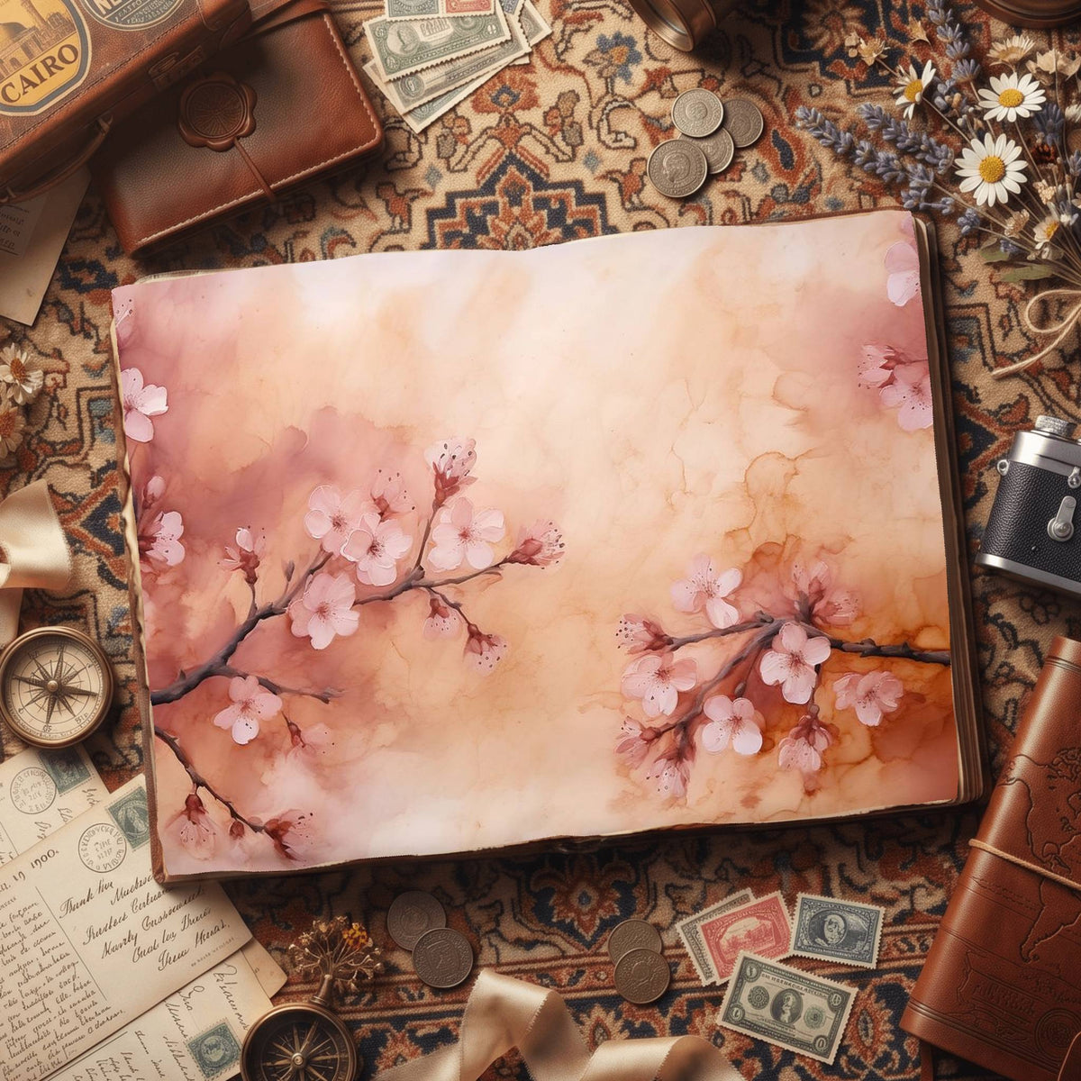 Cherryblossoms Digital Papers