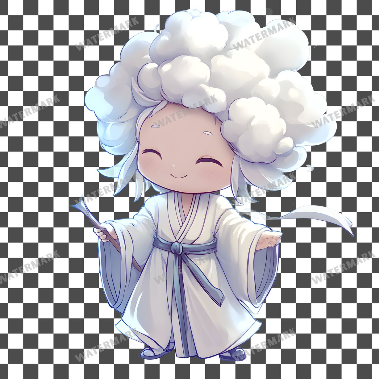Chibi Cloud Clipart Pngs
