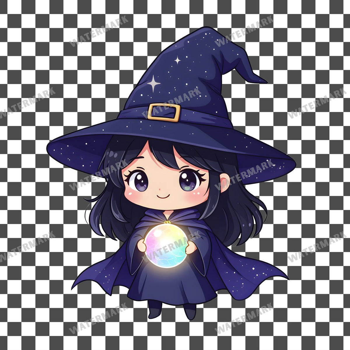 Chibi Cosmic Witch Clipart Pngs