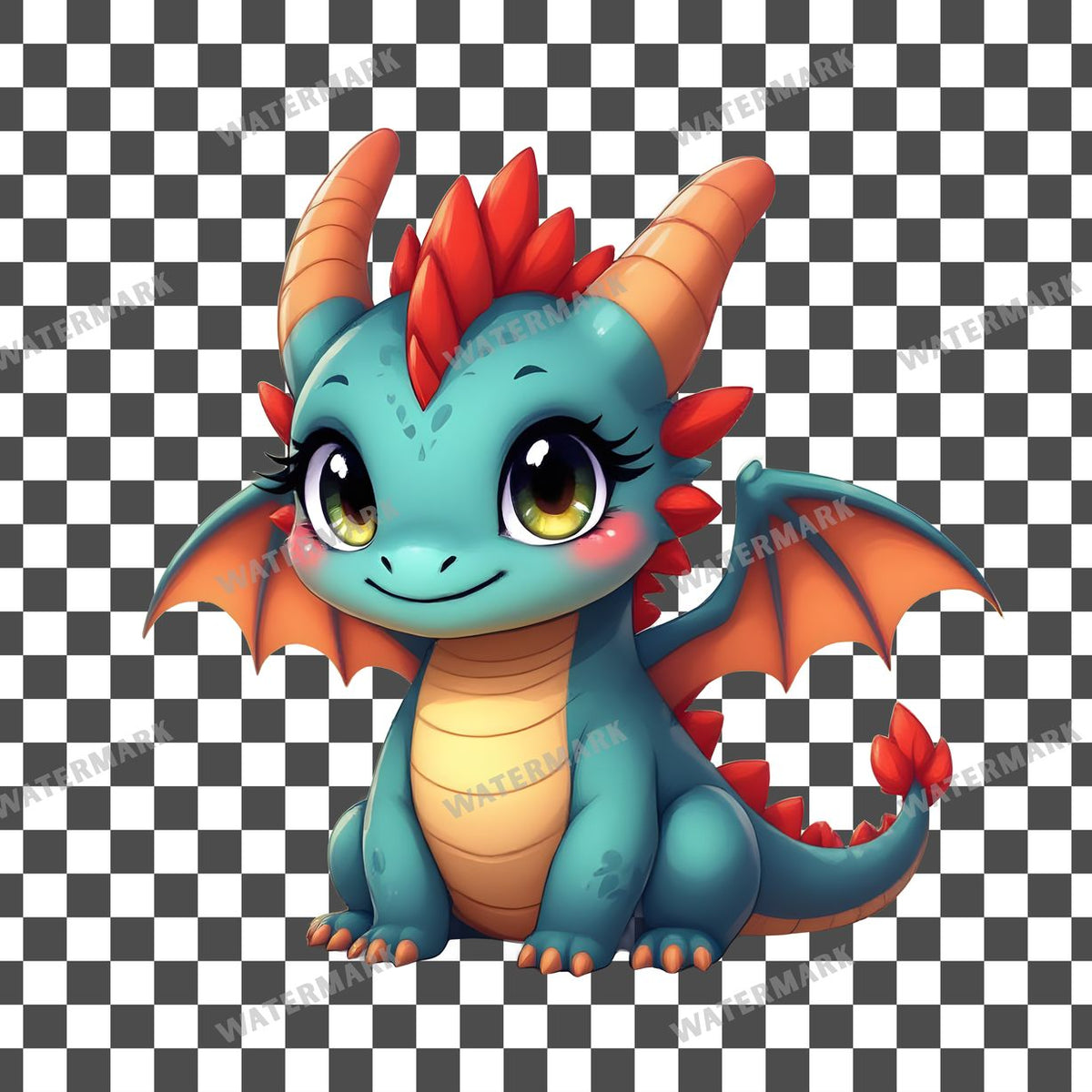 Chibi Dragon Clipart Pngs
