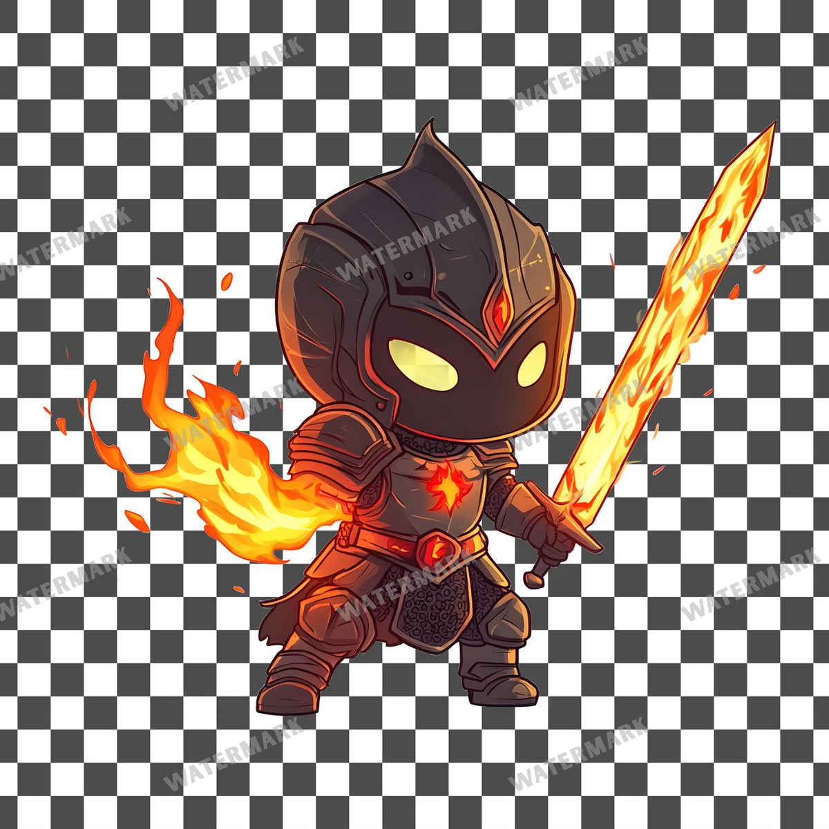 Chibi Flame Clipart Pngs