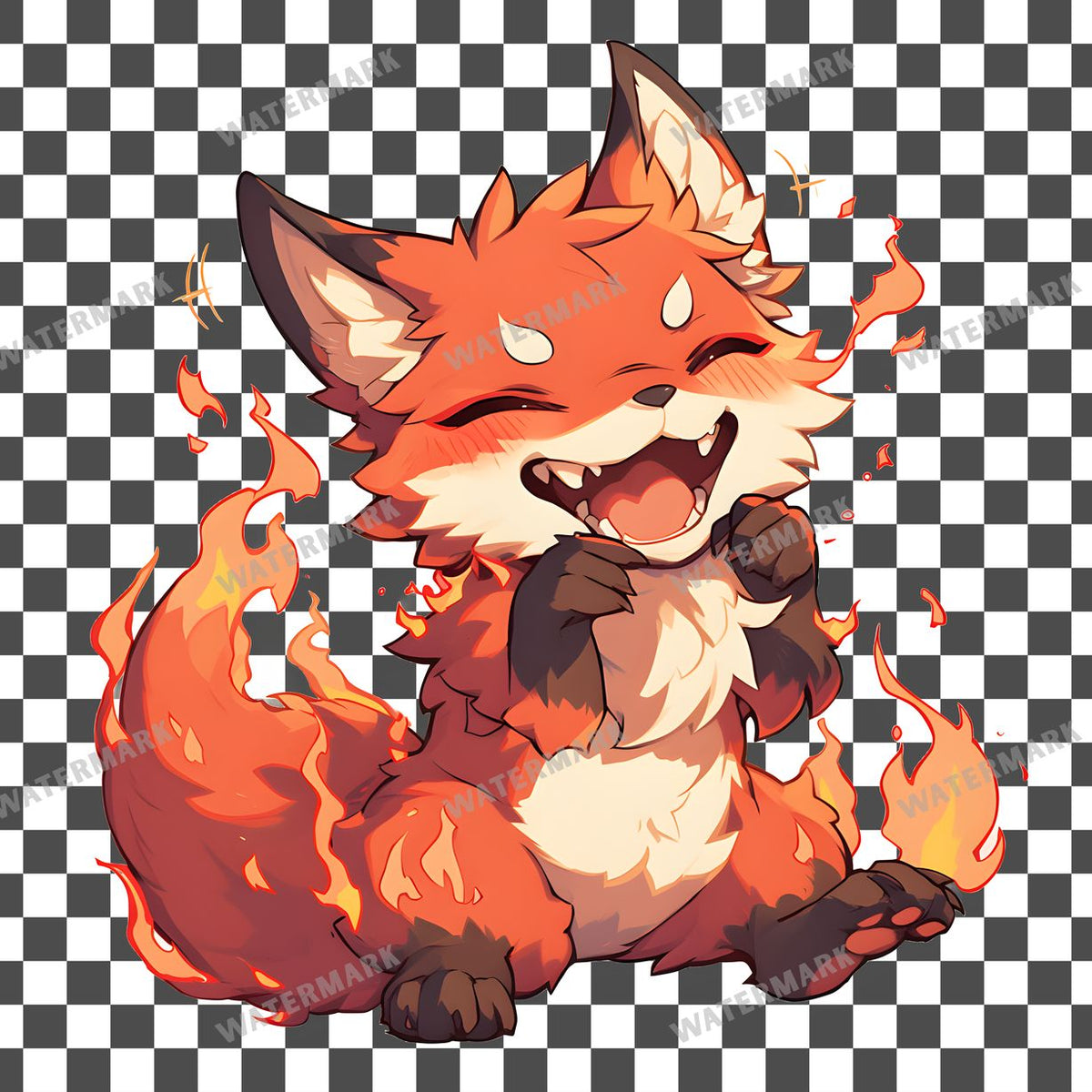 Chibi Fox Clipart Pngs