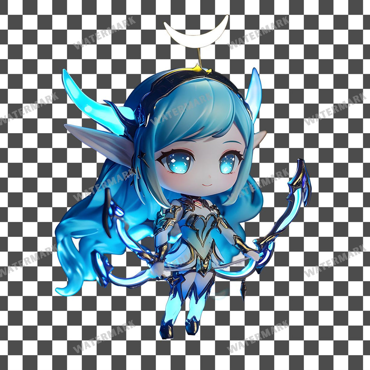 Chibi Moonlight Clipart Pngs