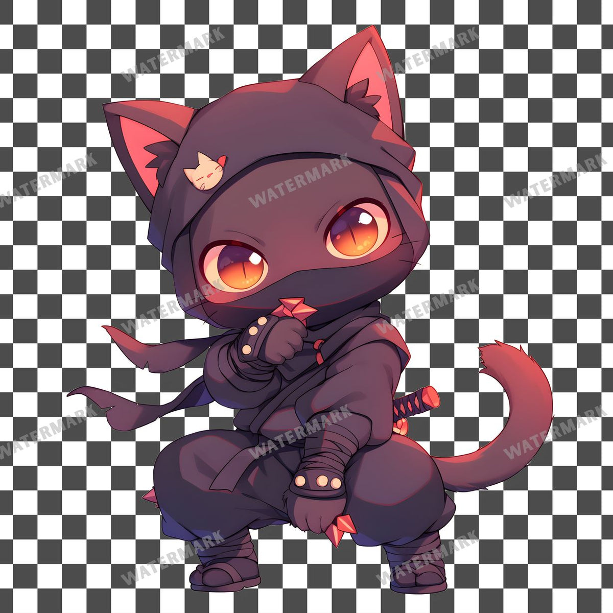 Chibi Ninja Clipart Pngs