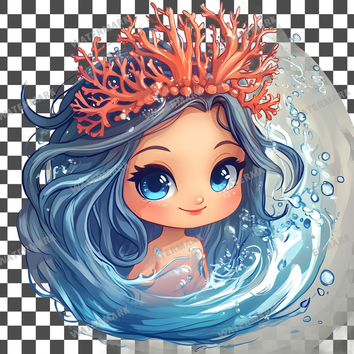 Chibi Ocean Clipart Pngs