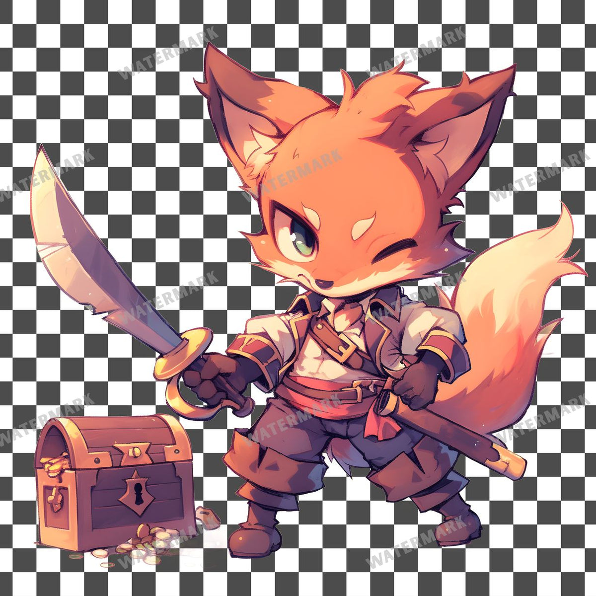 Chibi Pirate Clipart Pngs