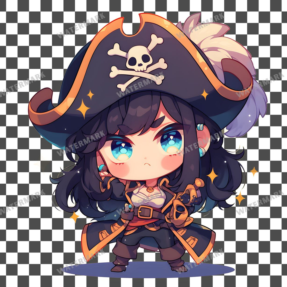 Chibi Pirate Clipart Pngs