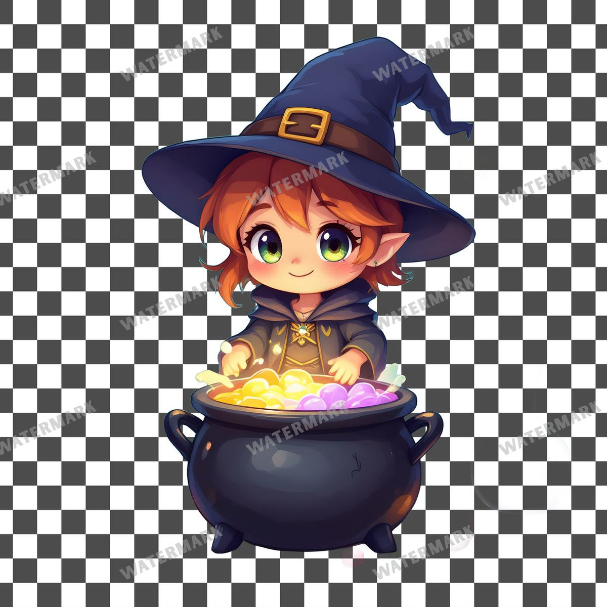 Chibi Potion Master Clipart Pngs