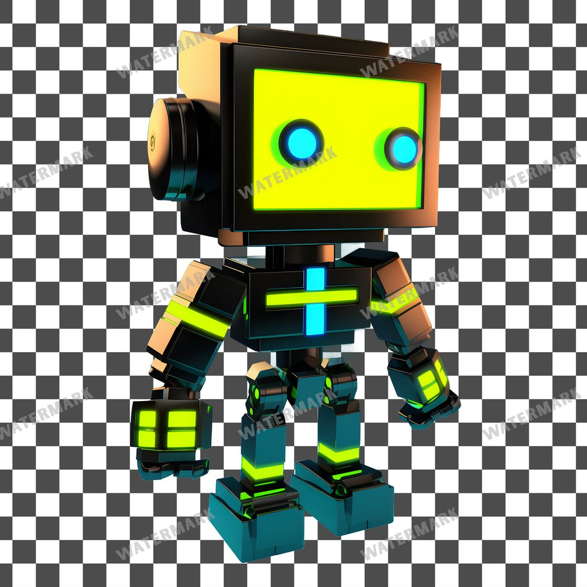 Chibi Robot Clipart Pngs