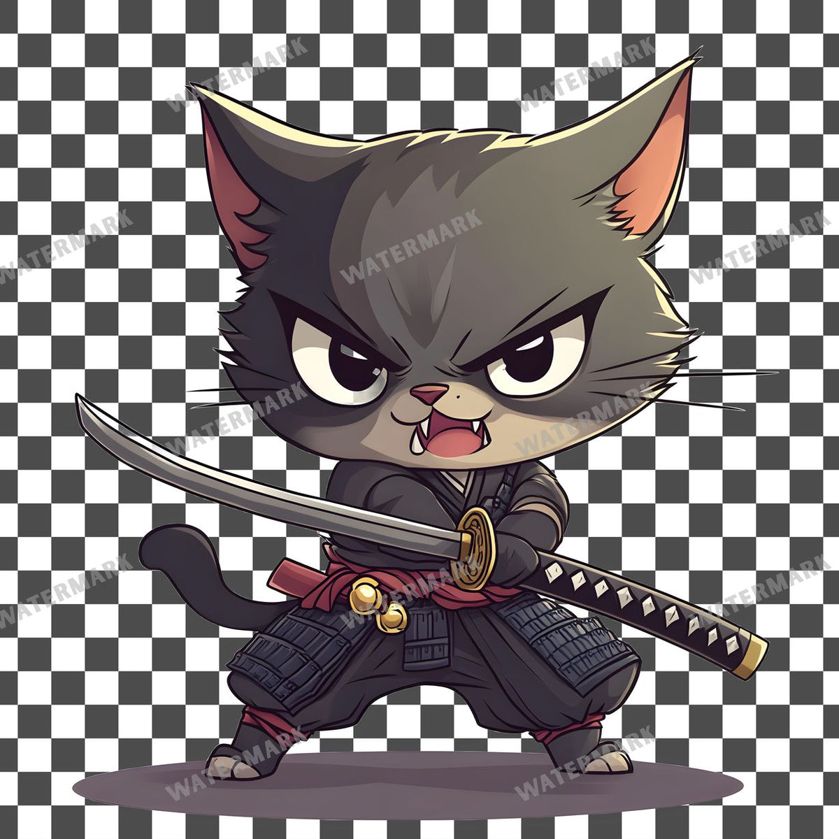 Chibi Samurai Clipart Pngs