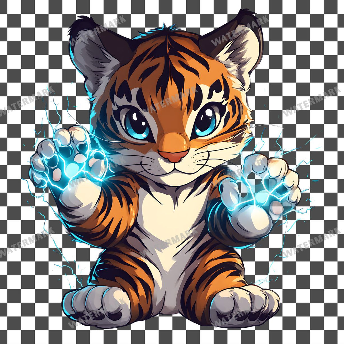 Chibi Thunder Clipart Pngs