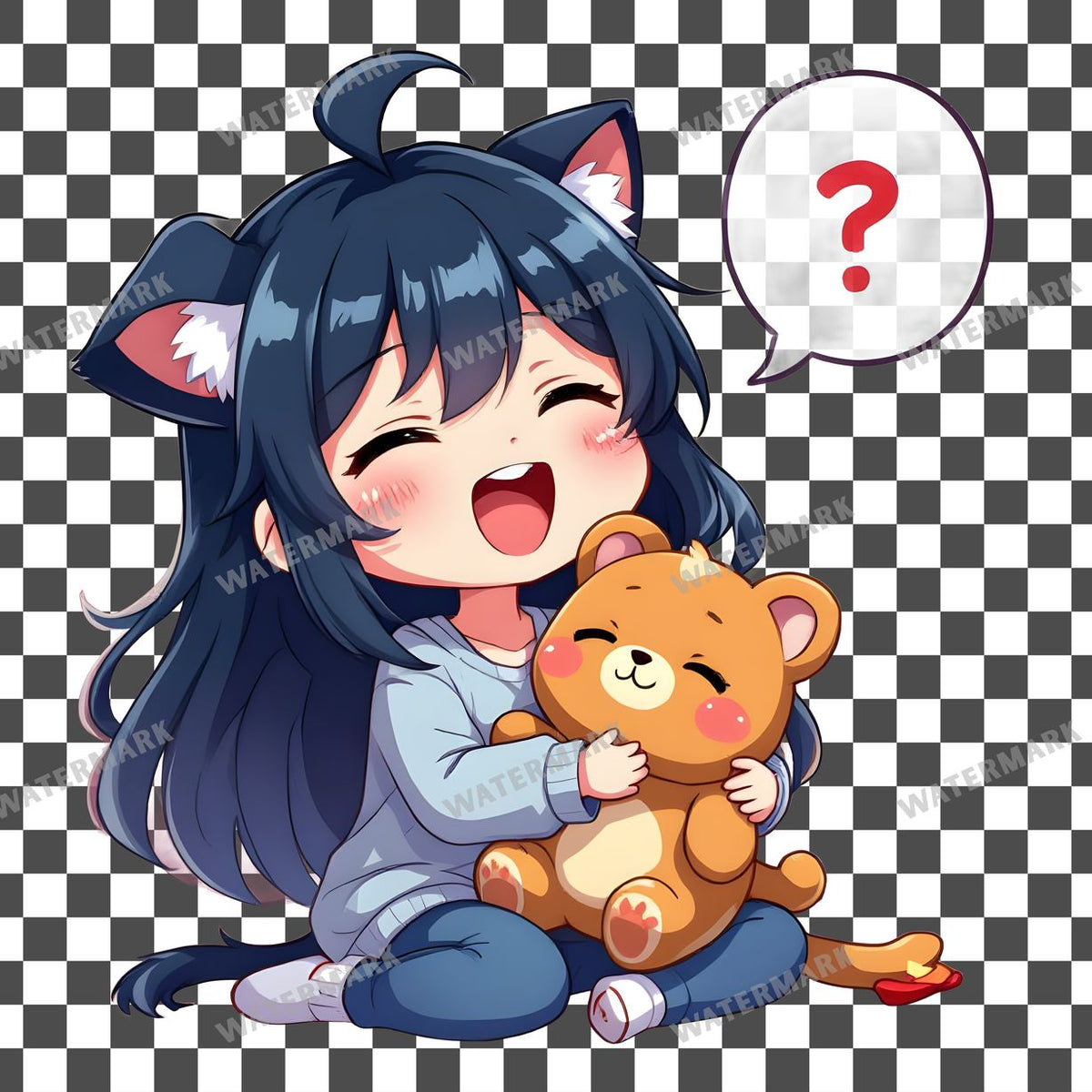 Chibi Yawning Clipart Pngs