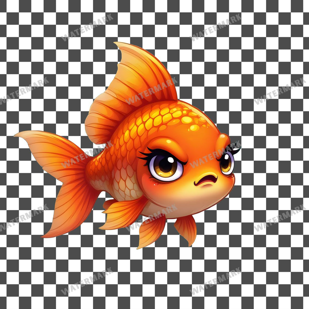 Chibi Zombie Goldfish Clipart Pngs