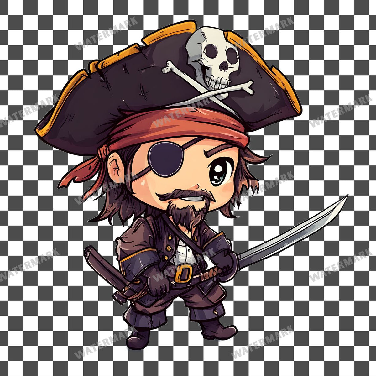 Chibipirate Clipart Pngs