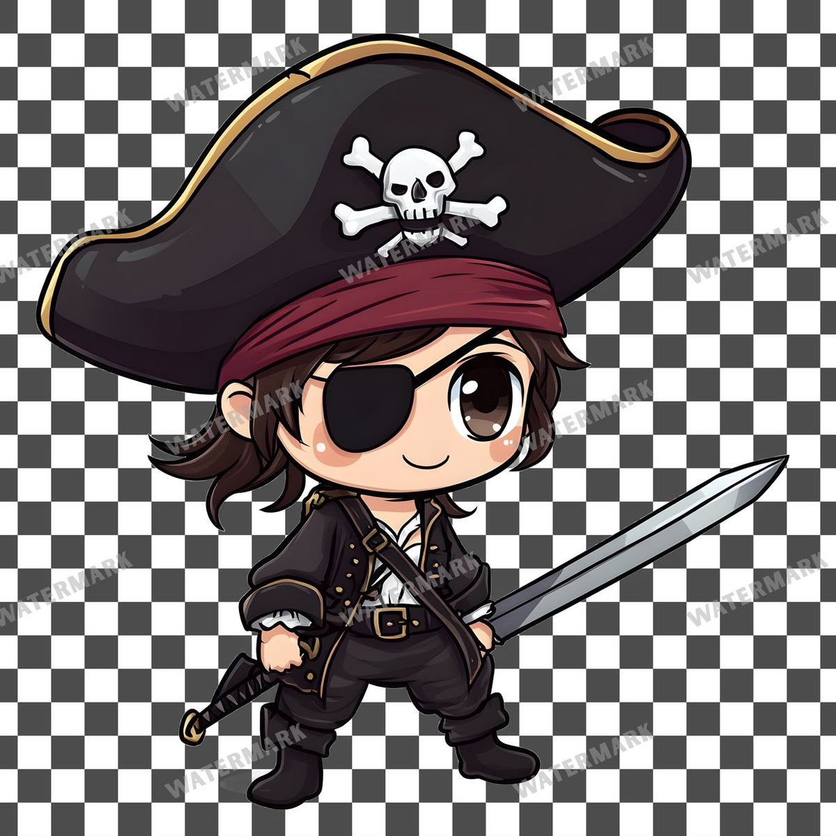Chibipirate Clipart Pngs