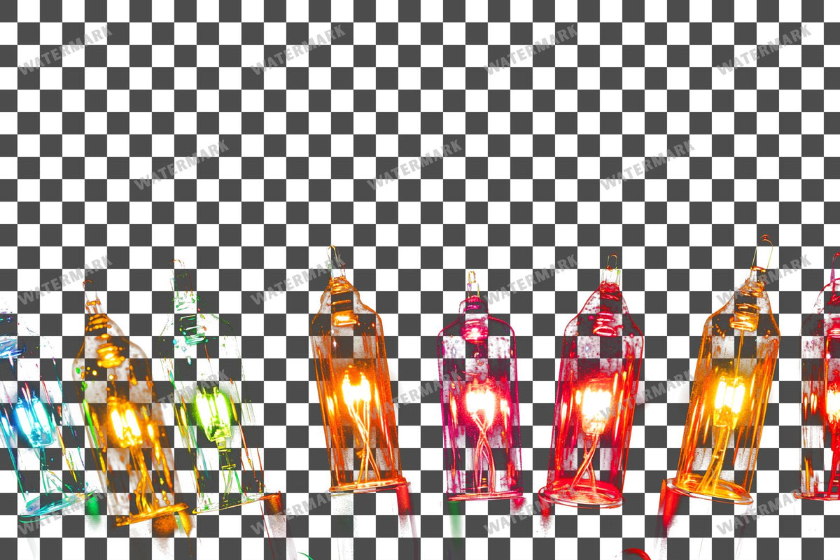 Christmas Lights Transparent Overlay Pngs