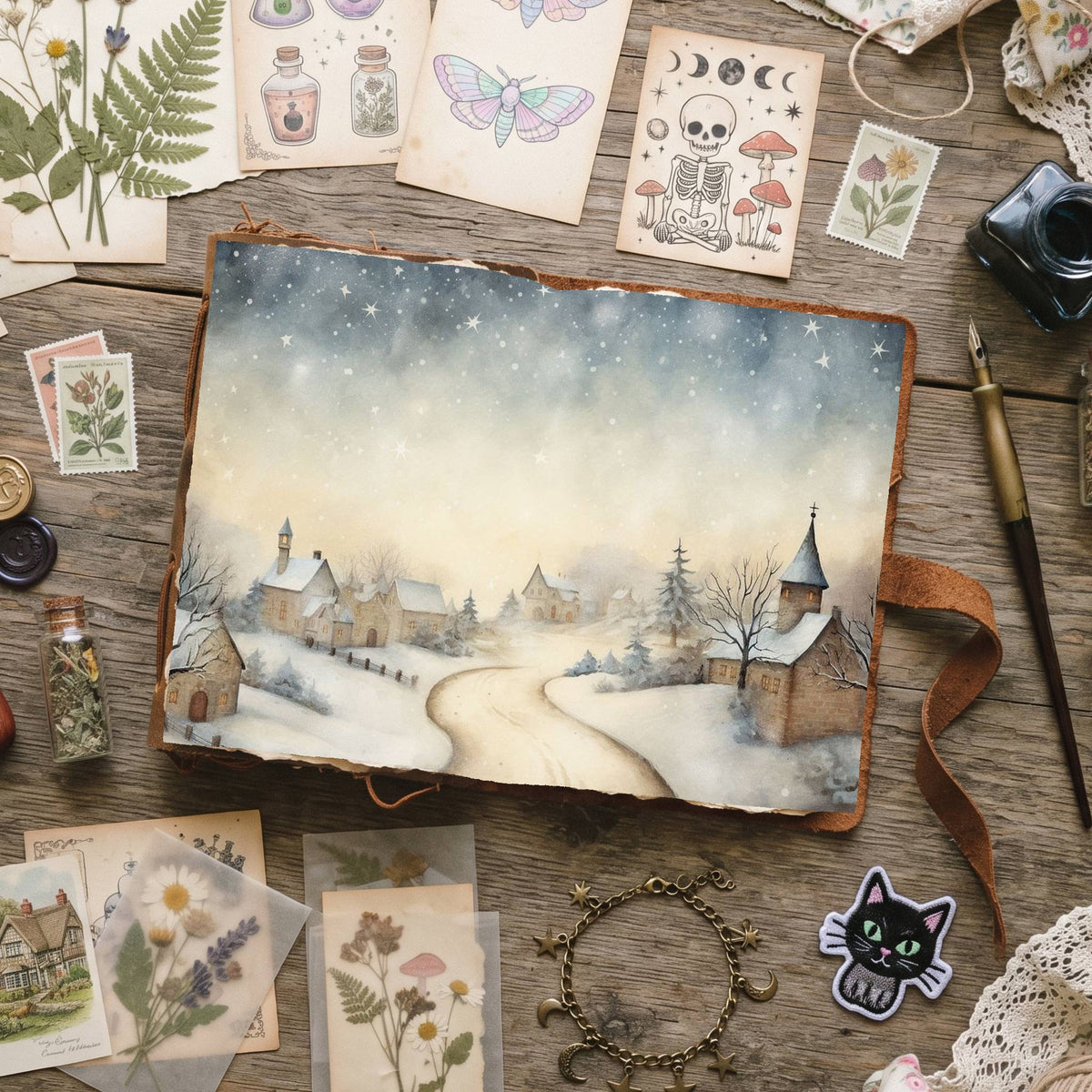 Christmas Snow Digital Papers