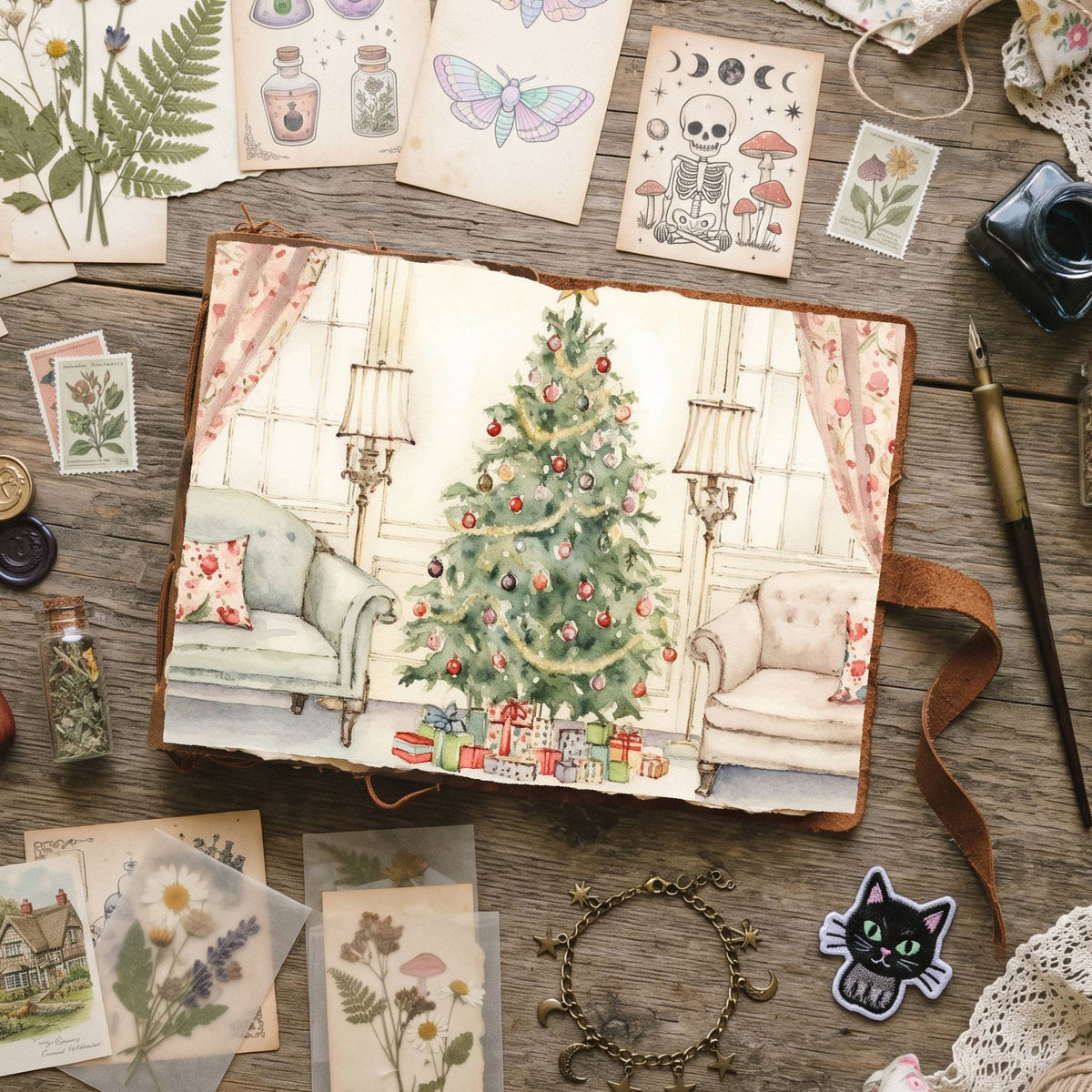 Christmas Trees Digital Papers