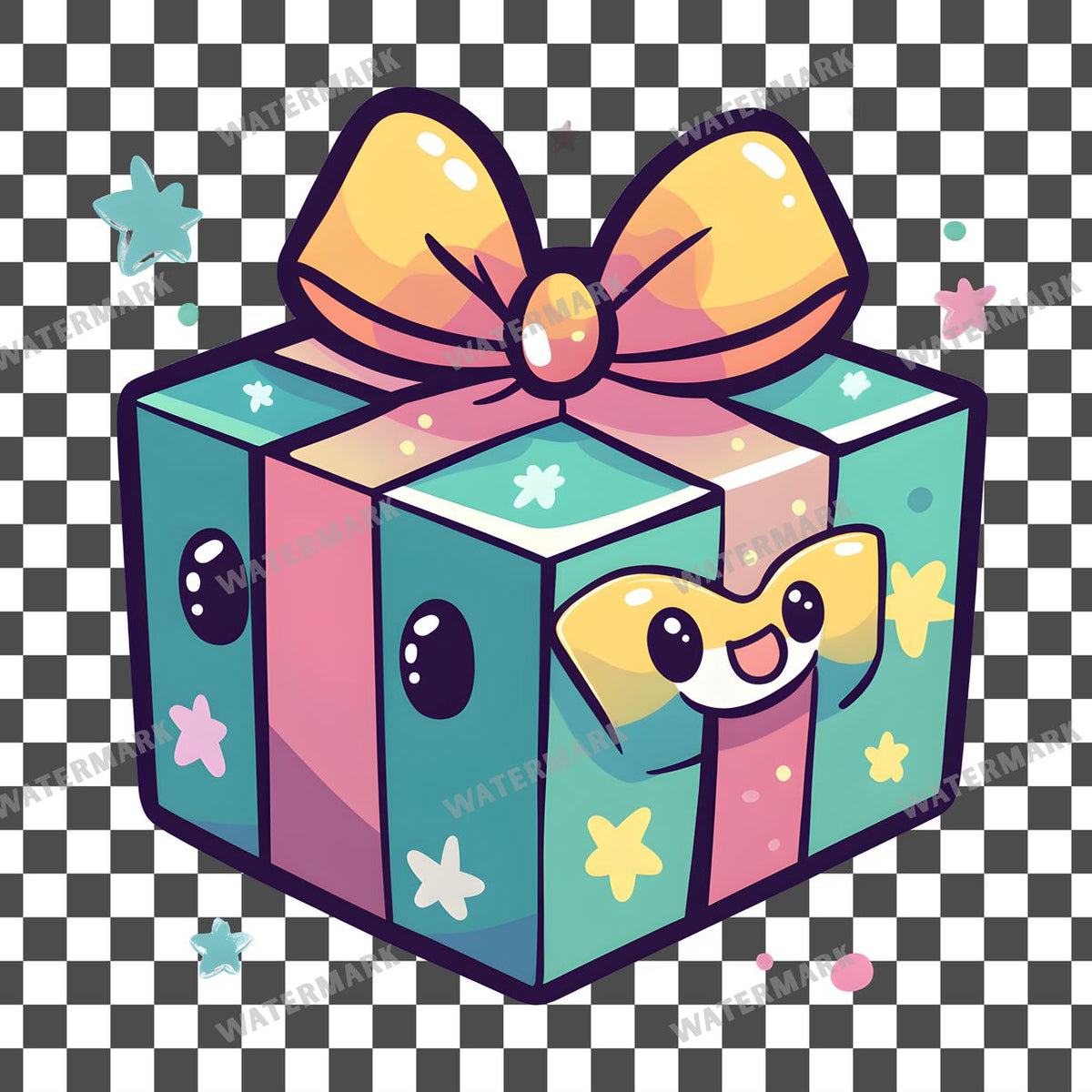 Christmas Kawaii Style Clipart Pngs