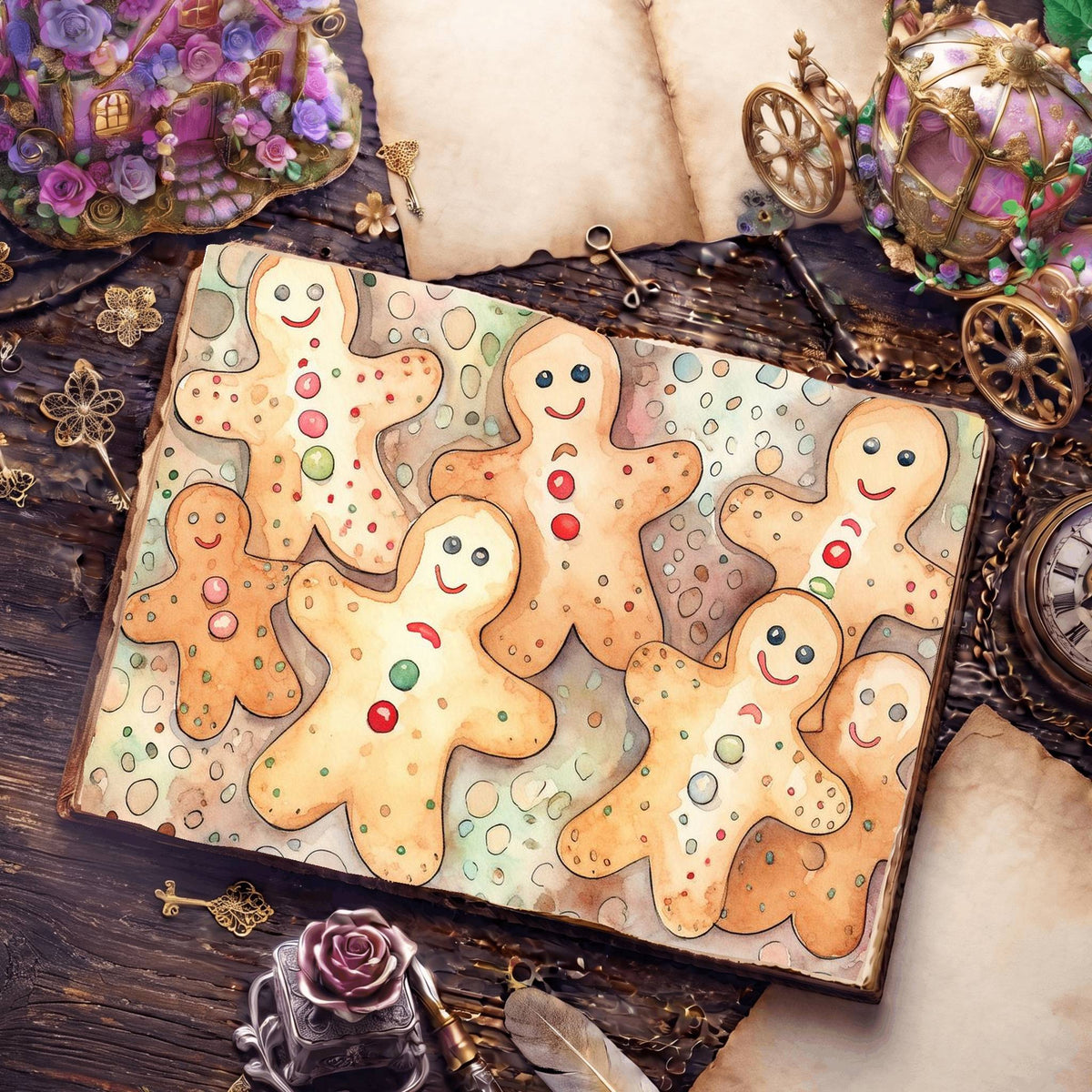 Chritsmas Baking Digital Papers