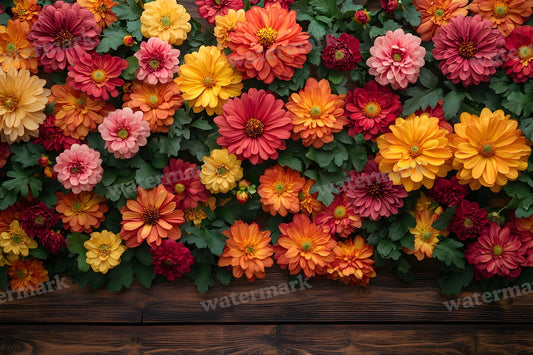 Chrysanthemum Charm Display Backdrop Images