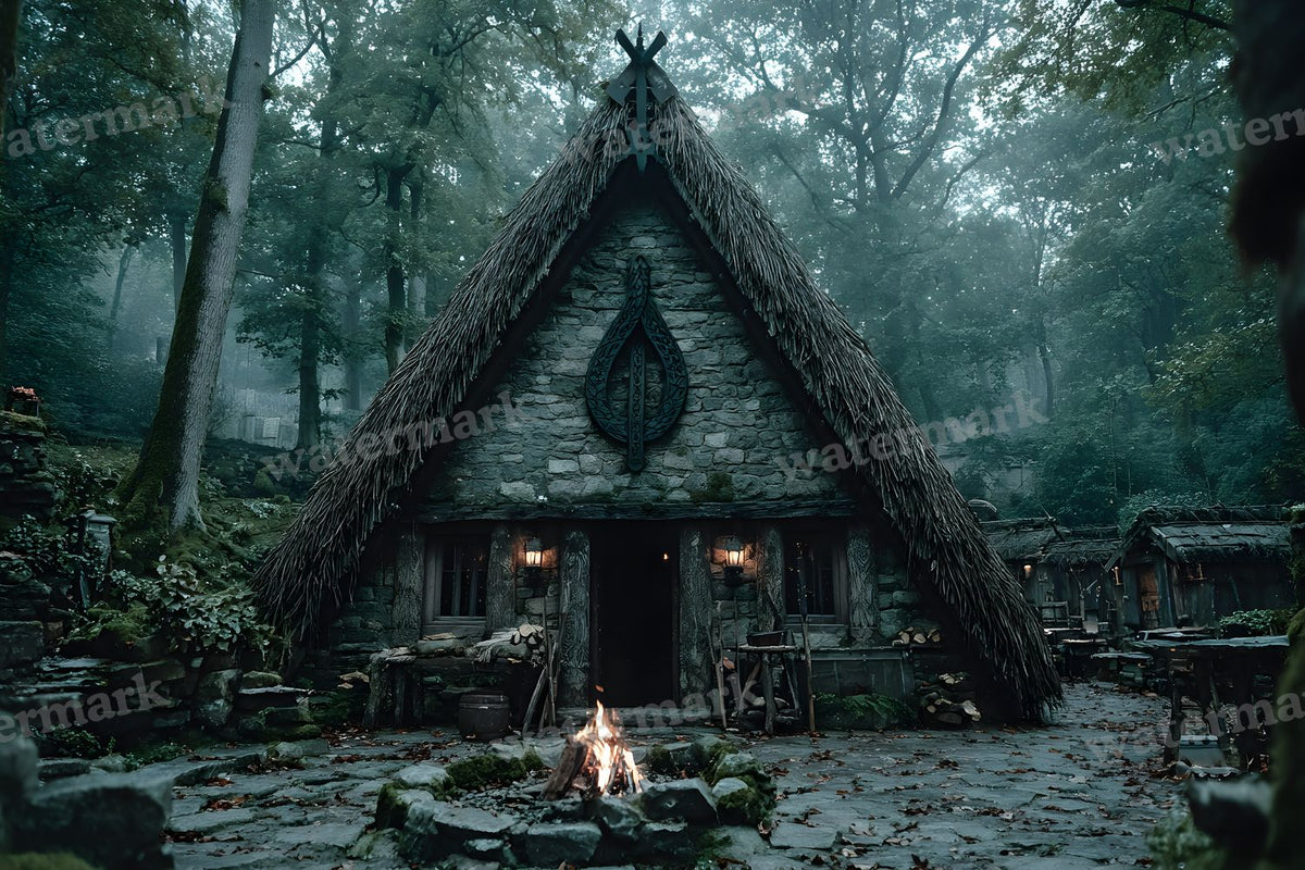 Cinematic Viking Scene Backdrop Images