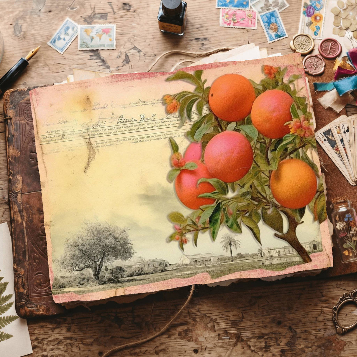 Citrus Fruit Digital Papers