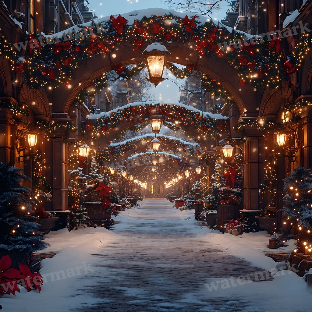 Classic Christmas Backdrop Images
