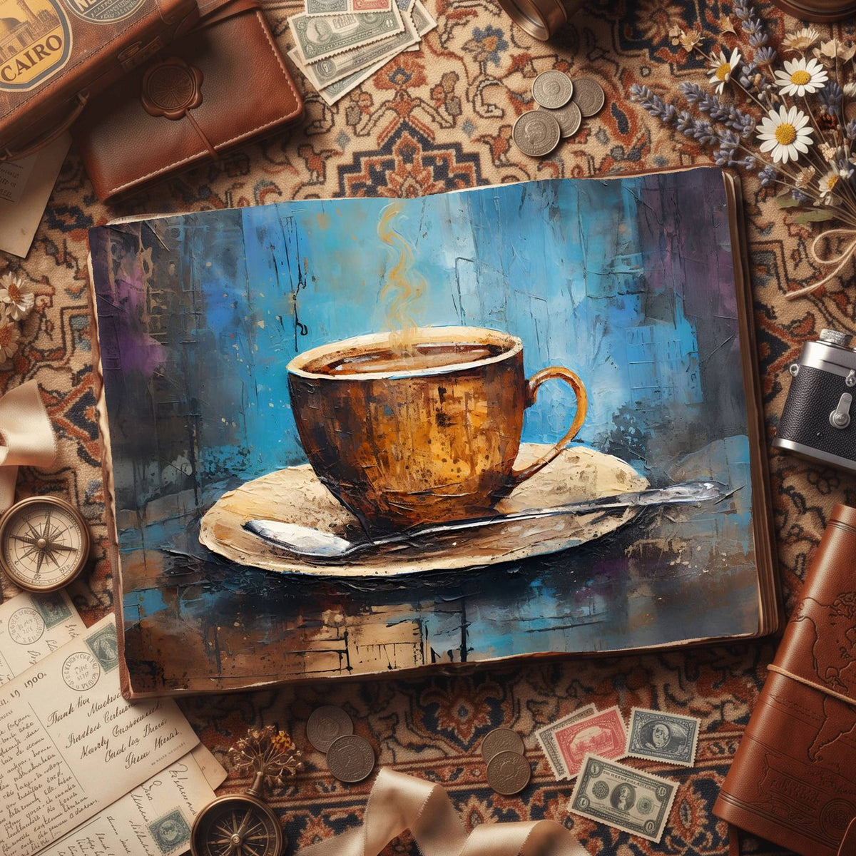 Coffee Cups Digital Papers