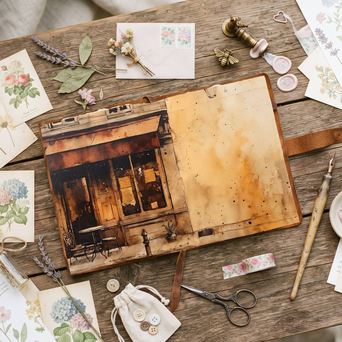 Coffee Shop Digital Papers